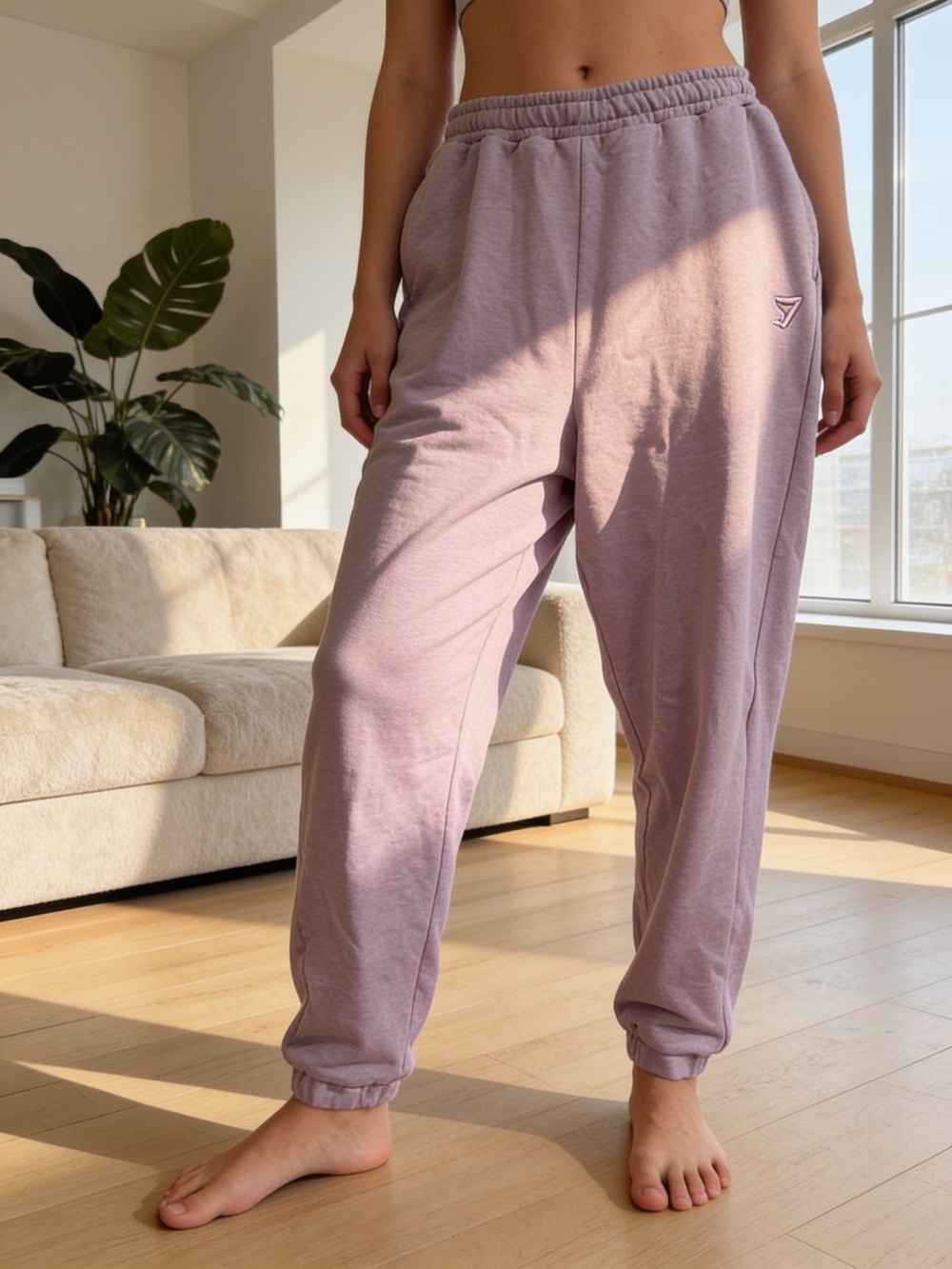 Gymshark Lavender Relaxed Track Joggers